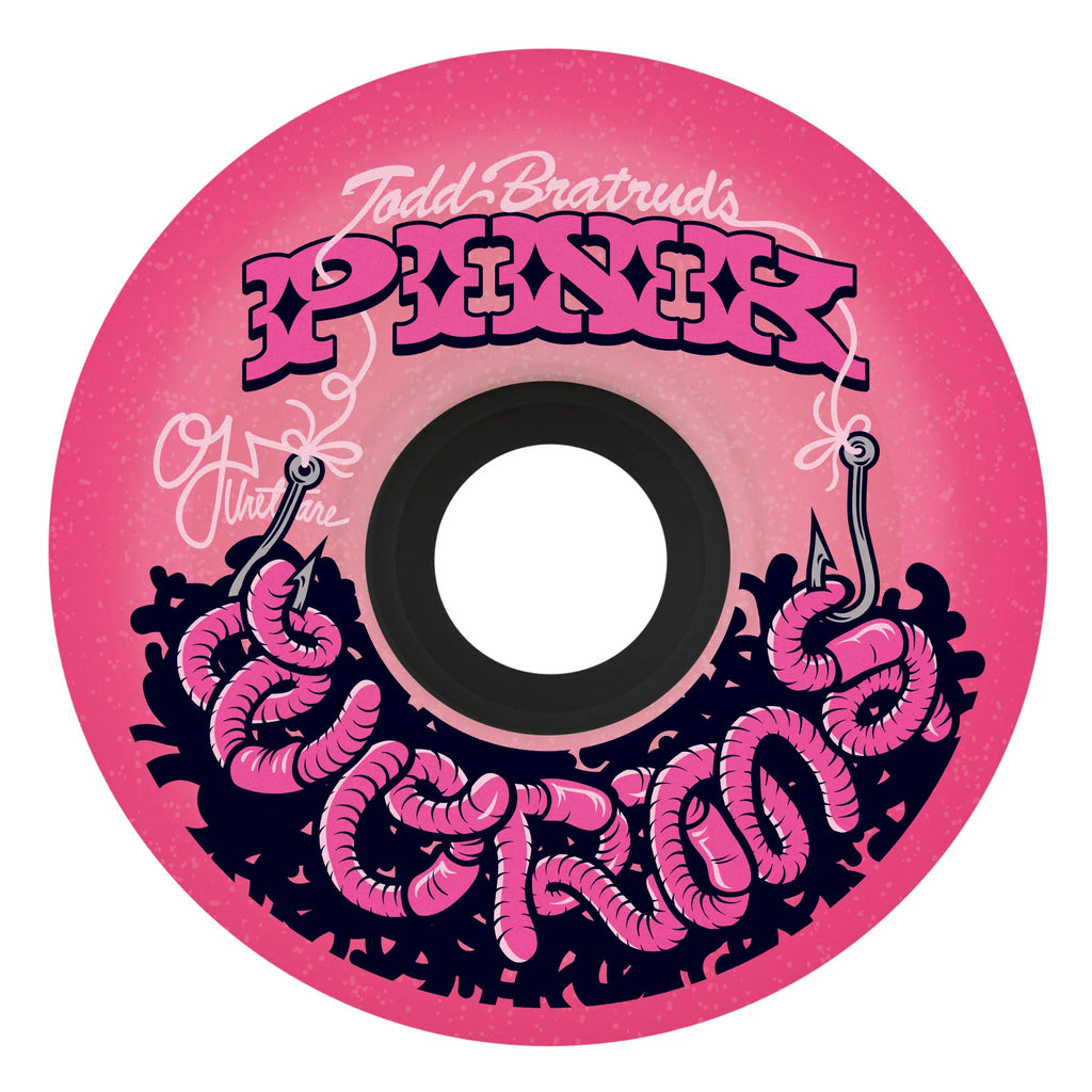 OJ Pink Worms Super Juice Skateboard Wheels 60mm