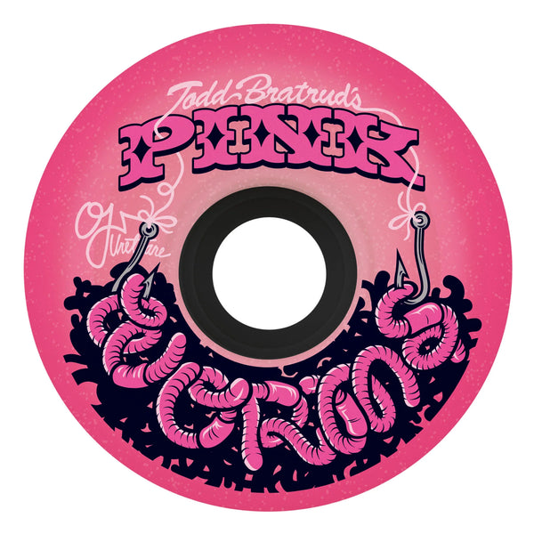 OJ Pink Worms Super Juice Skateboard Wheels 60mm