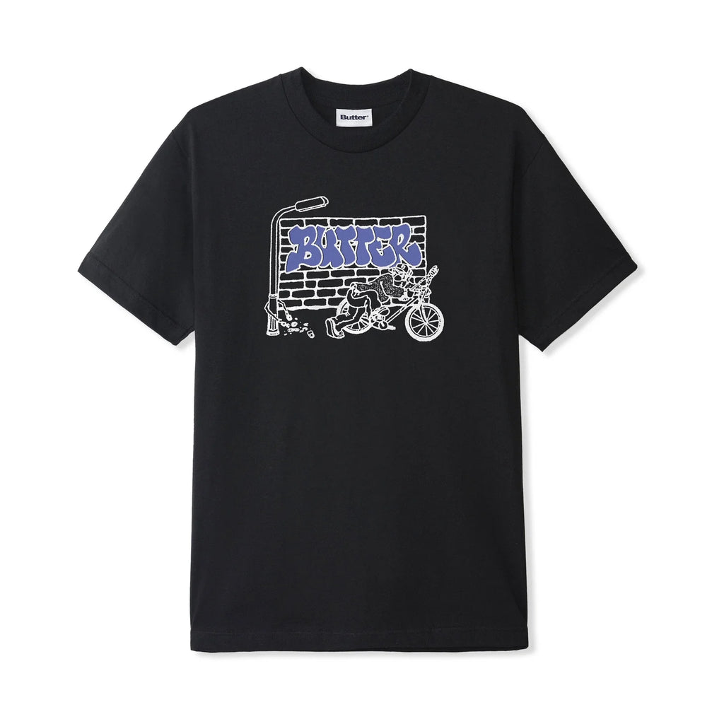 BUTTER - "BIKE" TEE BLACK