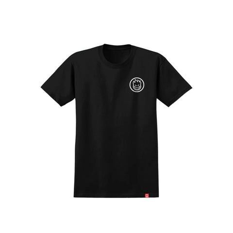 SPITFIRE - "CLASSIC SWIRL OVERLAY" TEE BLACK/WHITE