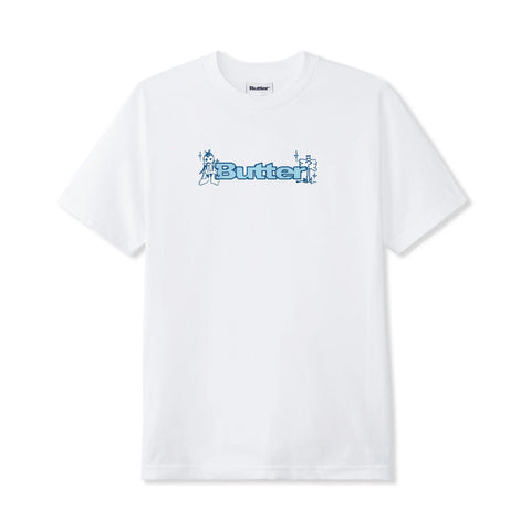 BUTTER - "QUEST" LOGO TEE WHITE