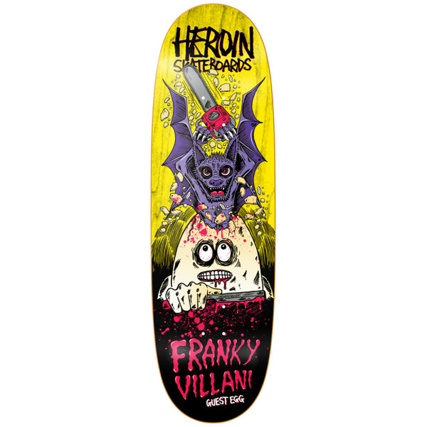 Heroin Franky Villani Guest Egg Skateboard Deck 9.5